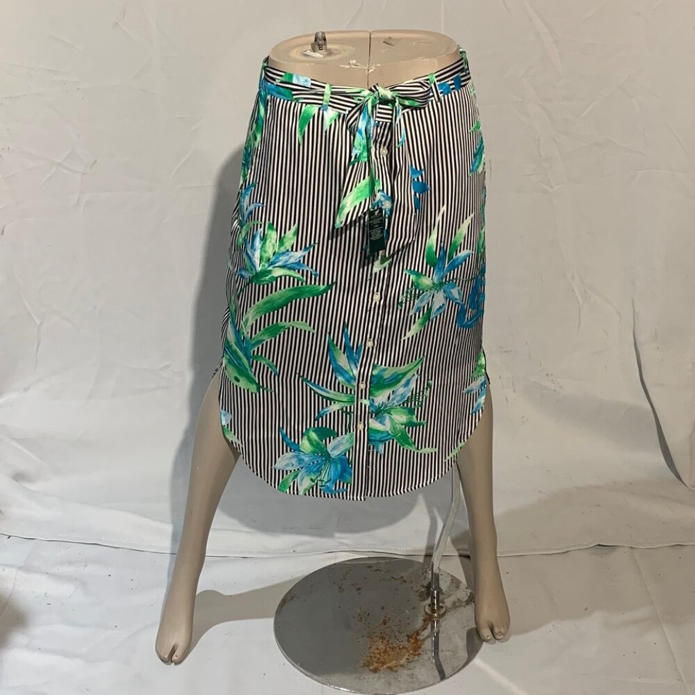 Lauren Ralph Lauren Floral-Print Twill Skirt NWOT